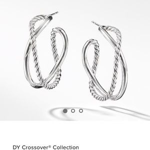 David yurman crossover hoops
